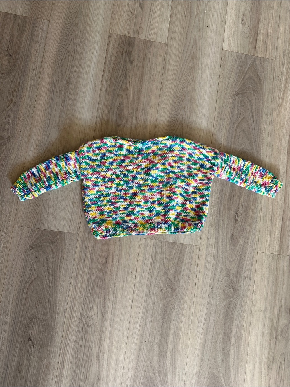 Multicolor Speckled Knit Women's Sweater